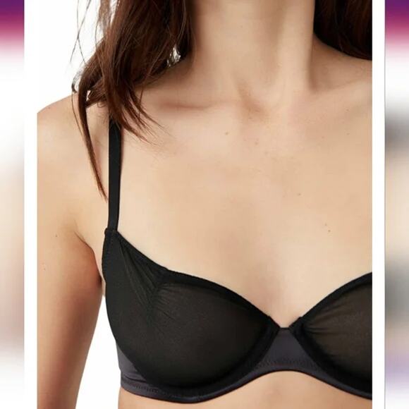 NWT Free People Black Heartthrob Underwire Bra - L - Picture 2 of 13